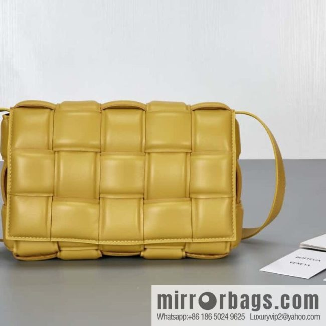 Bottega Veneta Padded Cassette Bag Model; 591970 BV Cassette Pillow Bag, Corn Yellow