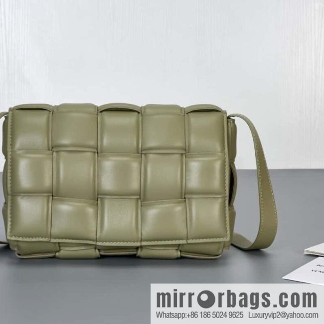 Bottega Veneta Padded Cassette Bag Model; 591970 BV Cassette Pillow Bag, Travertine Green