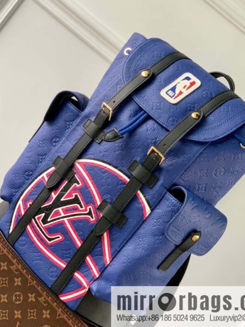 M21104 Blue Louis Vuitton and NBA launch Christopher medium backpack