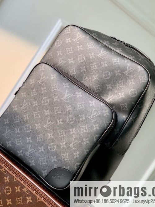 M45335 Black Flower Dean backpack Monogram Macassar backpack