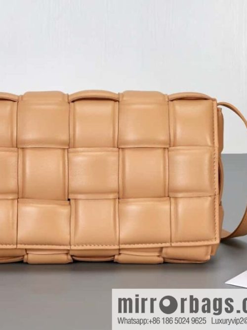 Bottega Veneta Padded Cassette Bag Model; 591970 BV Cassette Pillow Bag, Almond