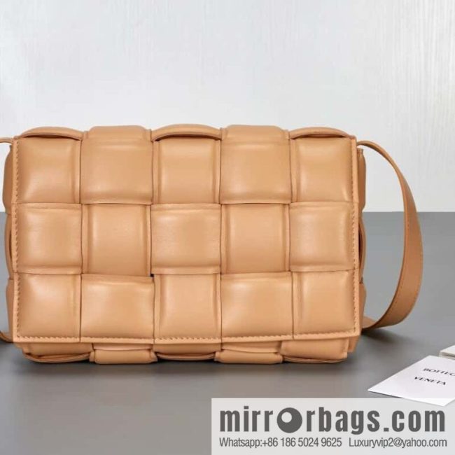 Bottega Veneta Padded Cassette Bag Model; 591970 BV Cassette Pillow Bag, Almond