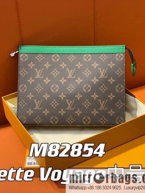 [Original single boutique] M61692 monogram green M82854 clutch bag series Pochette Voyage medium handbag
