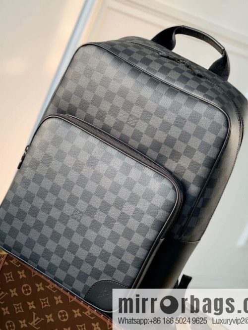 M45335 Black Flower Dean backpack Monogram Macassar backpack