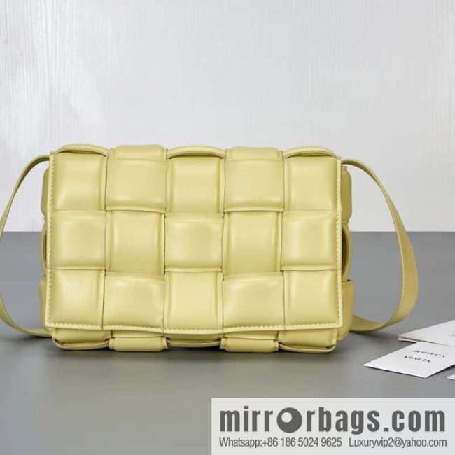 Bottega Veneta Padded Cassette Bag Model; 591970 BV Cassette Pillow Bag, Ice Cream Color
