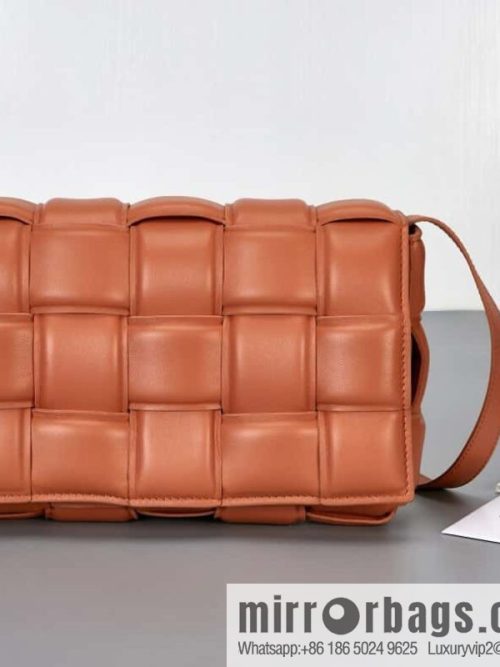 Bottega Veneta Padded Cassette Bag Model; 591970 BV Cassette Pillow Bag, Terracotta Red