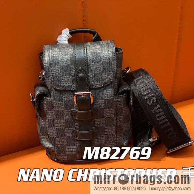 [Original order boutique] M82769 Haige, men\'s bag mini backpack series, autumn and winter new NANO CHRISTOPHER handbag Christopher backpack M82769