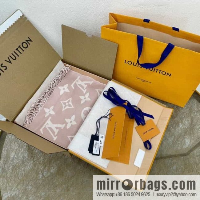 LV Louis Vuitton SIMPLY LV wool long towel m76964 m76966 - Image 3