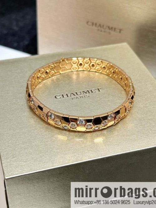 ❗️New ❗️ ☀️ CHAUMET BEE MY LOVE Love Nest Series Wide Edition Honeycomb Bracelet Bracelet ☀️