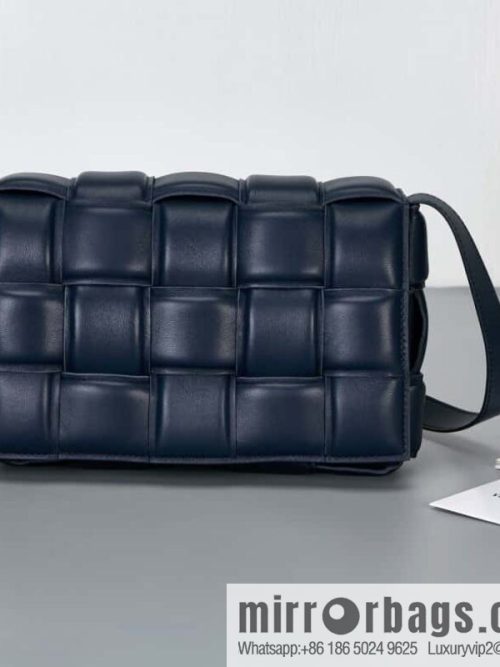 Bottega Veneta Padded Cassette Bag Model; 591970 BV Cassette Pillow Bag, Dark Blue