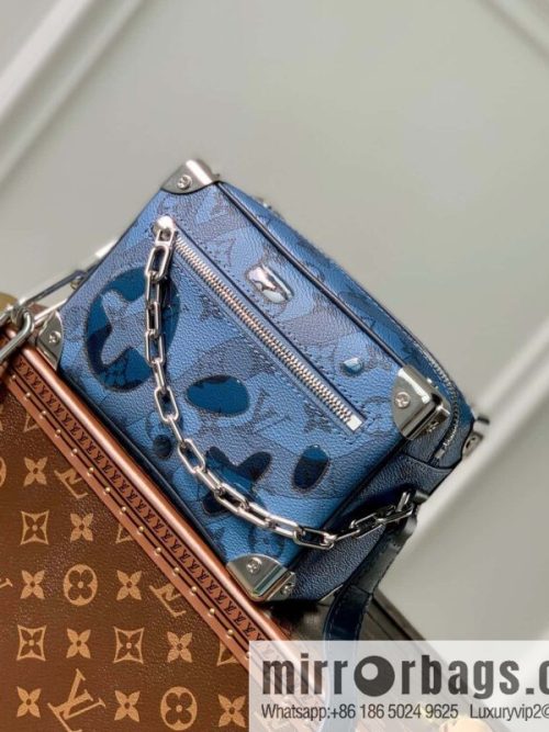 M22588 Blue, Box Bag Box Series Mini Soft Trunk Handbag