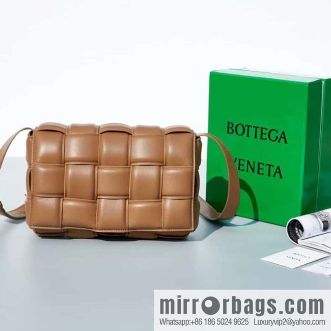 Bottega Veneta Padded Cassette Bag Model; 591970 BV Cassette Pillow Bag, Caramel