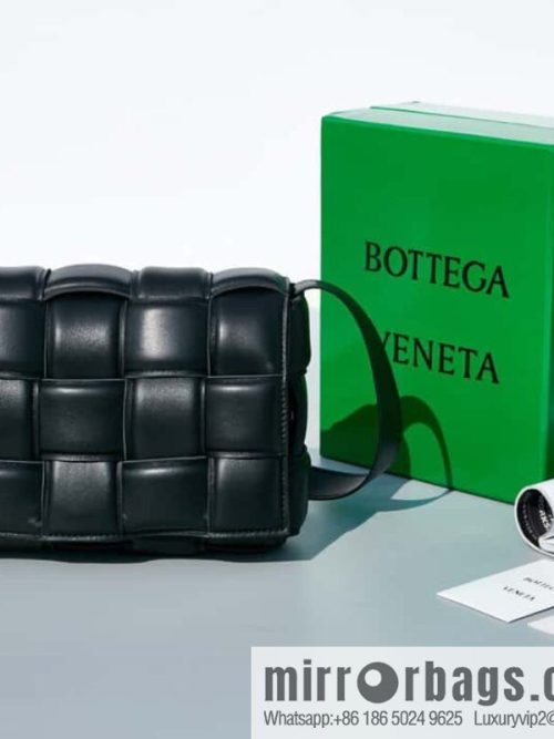 Bottega Veneta Padded Cassette Bag Model; 591970 BV Cassette Pillow Bag black gold buckle