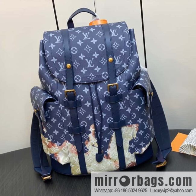 [Original Boutique items] M46805 blue backpack series Christopher small backpack M41379