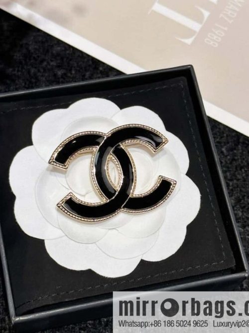 ❗️New ❗️ ☀️ New ☑️ Chanel Double C Black Oil Drop Brooch ☀️