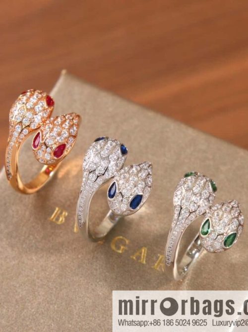 ☀BVLGARI SERPENTI SEDUTTORI Liu Guang Snake Shadow, Snakehead Ring ☀️