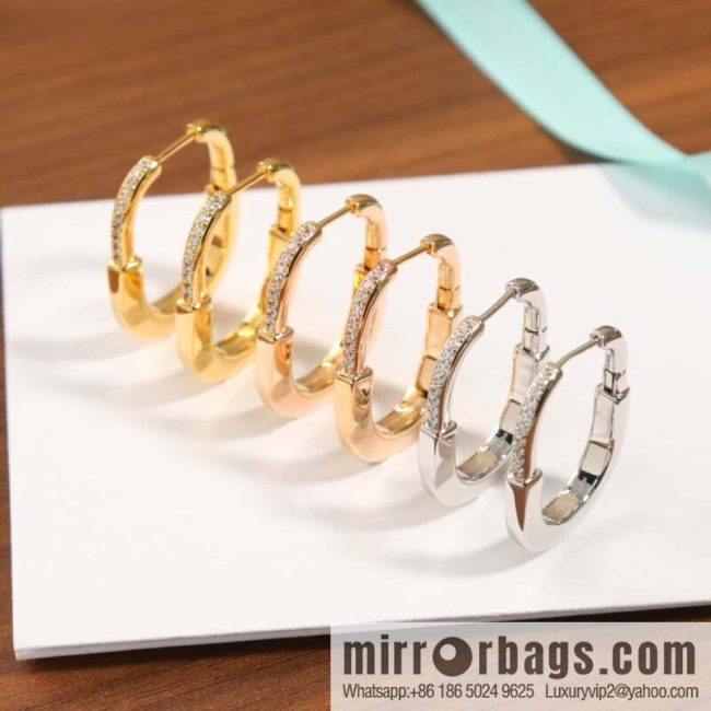 ☀️Tiffany Lock Half Diamond Lock Earrings ☀️ Tiffany & co Tiffany Lock Collection
