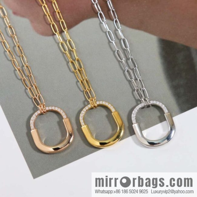 ☀️Tiffany Lock Half Diamond Lock Head Necklace ☀️ Tiffany & co Tiffany Lock Collection