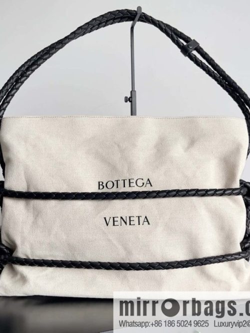 2023 BOTTEGA VENETA limited knot canvas tote bag model number: 743625