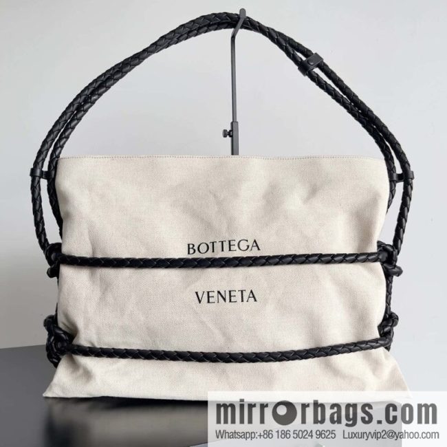 2023 BOTTEGA VENETA limited knot canvas tote bag model number: 743625