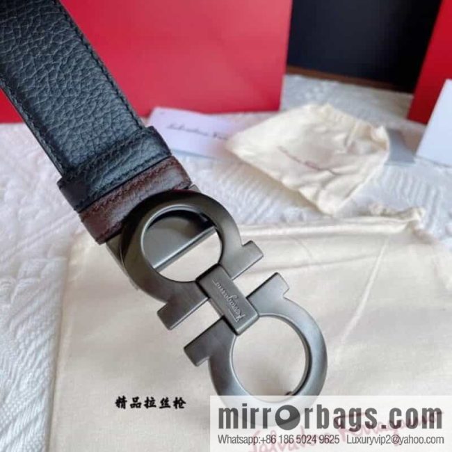 Ferragam Ferragamo, exquisite inverted 8-character hanging buckle hair, hair belt 3.5cm - Image 7