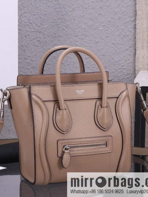 [Premium quality, all-steel hardware] Celine nano Luggage smiley face bag, model 168243