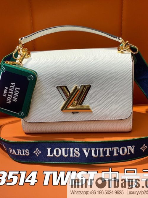 [Original order boutique] M23514 white epi Twist series TWIST medium handbag