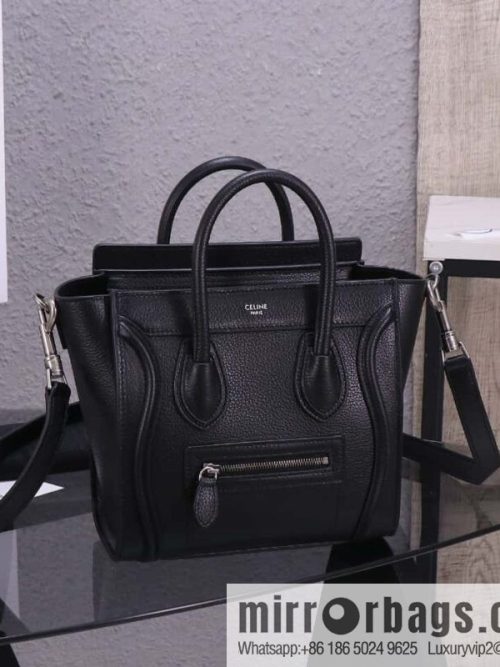 [Premium quality, all-steel hardware] Celine nano Luggage smiley face bag, model 168243