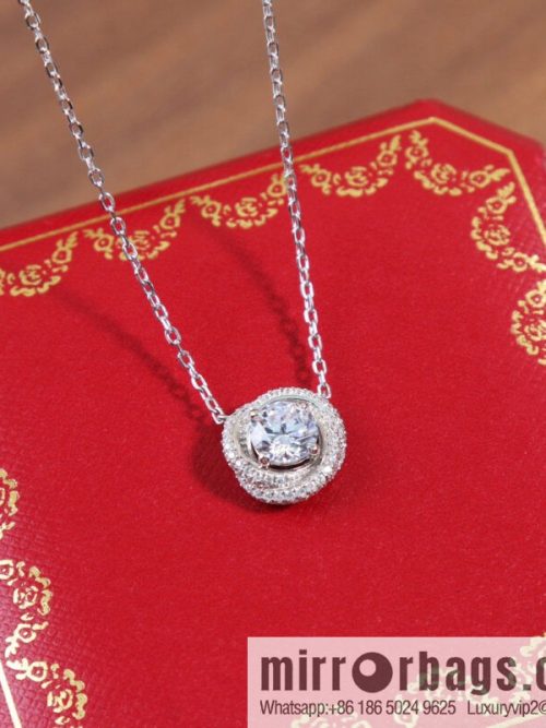☀️Delivery of a full set of Cartier genuine packaging ☀️ Cartier single diamond twist necklace  ☀️
