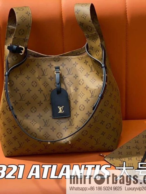 [Original single boutique] M46821 yellow flower shopping bag series, autumn and winter new ATLANTIS large handbag