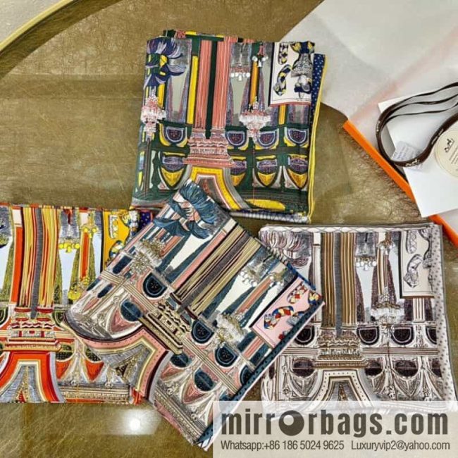 Hermes \"New Grand Theater\" new silk scarf