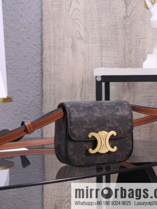 [Premium quality, all-steel hardware 】 𝗖𝗘𝗟𝗜𝗡𝗘 | 𝗧𝗥𝗜𝗢𝗠𝗣𝗛𝗘 𝗠𝗜𝗡𝗜 Arc de Triomphe mini crossbody bag model: 101513