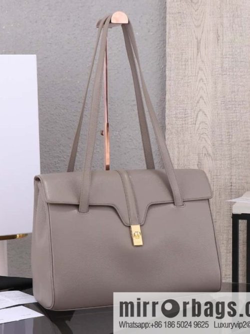 [Premium quality, all-steel hardware] CELINE Soft 16 large, plain beef leather (fabric) soft handbag, number: 194043CR4.04LU
