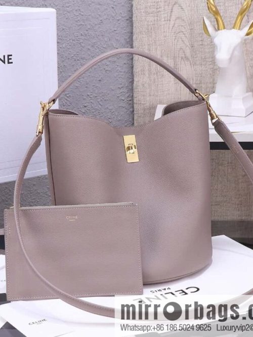 [Premium quality, all steel hardware] CELINE Bucket 16 calfskin bucket bag No.: 195573