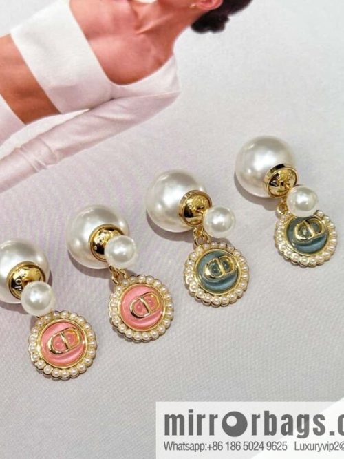New ☑️ DIOR CD size pearl earrings stud earrings