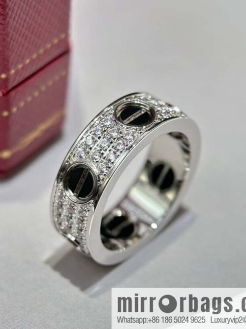 ☀️Cartier classic Love series black nail gypsy ring ☀️ bracelet width 6.7mm, thickness 3mm