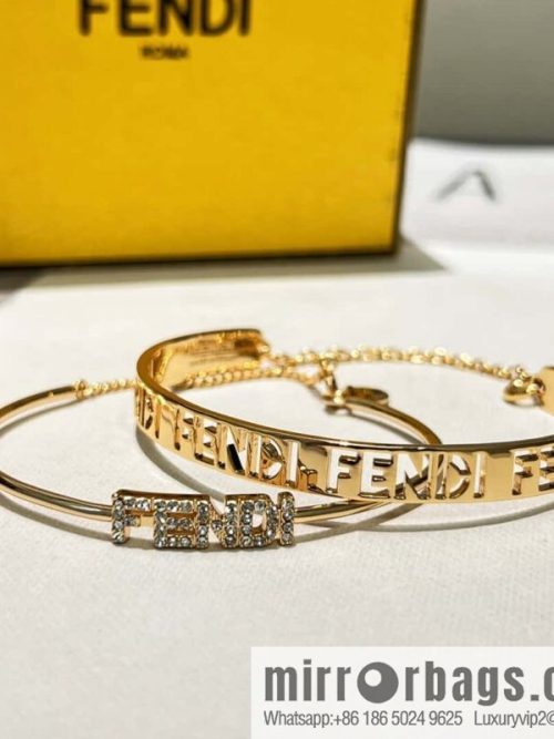 ❗New ❗️ ☀ with drill 290 hollow 310 ☀ new FENDI hollow letter bracelet bracelet ☀