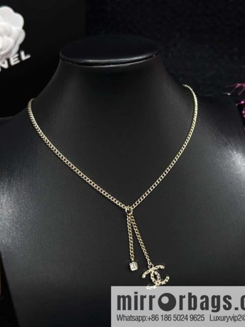 ❗️New ❗️ Chanel necklace ☀️ new ☑️ Chanel double c fringe necklace ☀️