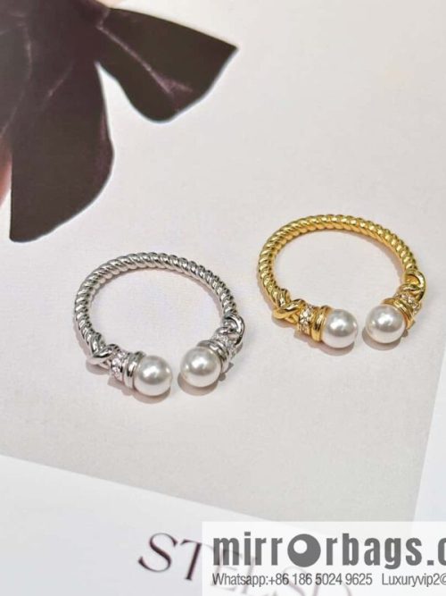 ❗️New ❗️ ☀ Tiffany & Co. Tiffany Twist Pearl Opening Ring ☀️