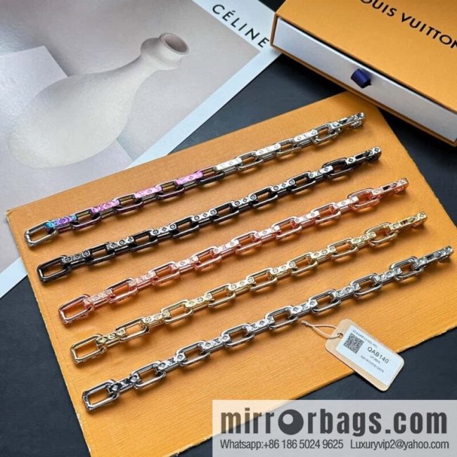 ❗️New ❗️ M00308 ☀❤️☀ Louis Vuitton Louis Vuitton LV Bamboo Cuban Bracelet ☀