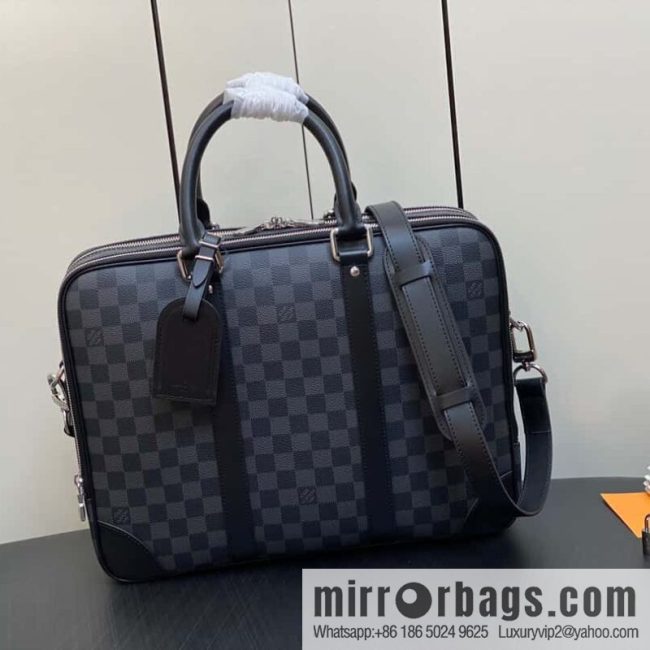 [Original single boutique] N40485 Haige, men\'s bag briefcase series voyage large briefcase