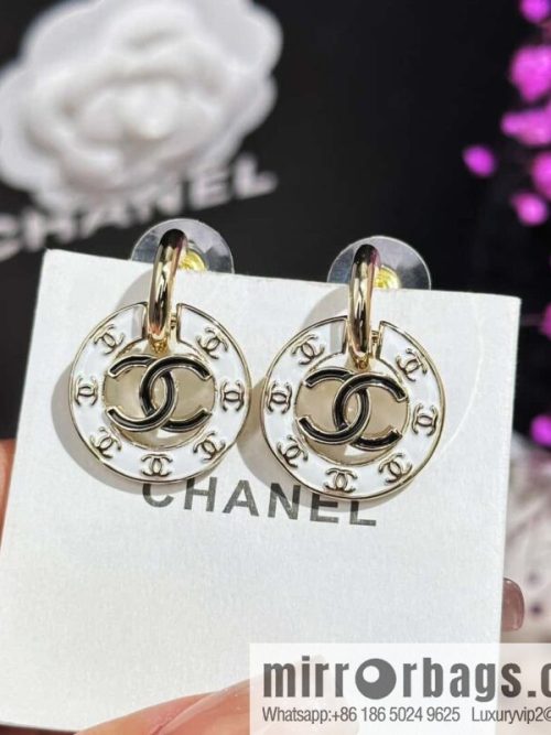 ❗️New ❗️☀️ new ☑️ chanel c2 double c round drip earrings ☀️