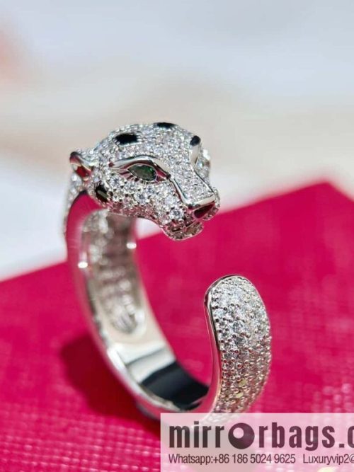 ❗️CNC version ❗️ ☀️ Cartier classic full diamond leopard ring ☀️