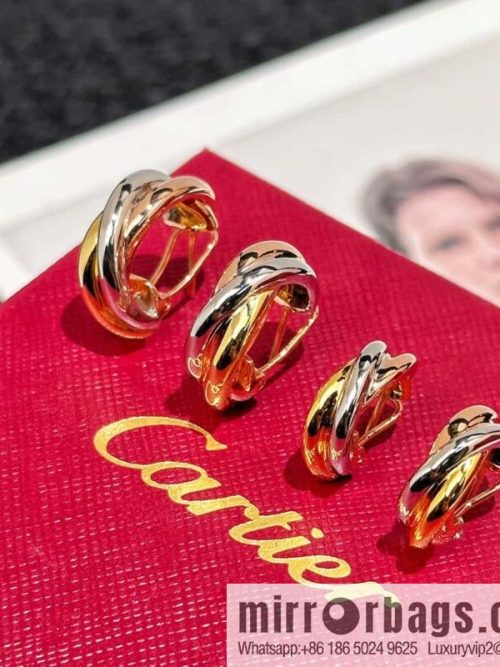 ❗️CNC version ❗️ ☀️ Cartier classic large small three-color glossy earrings earrings ear shot ☀️