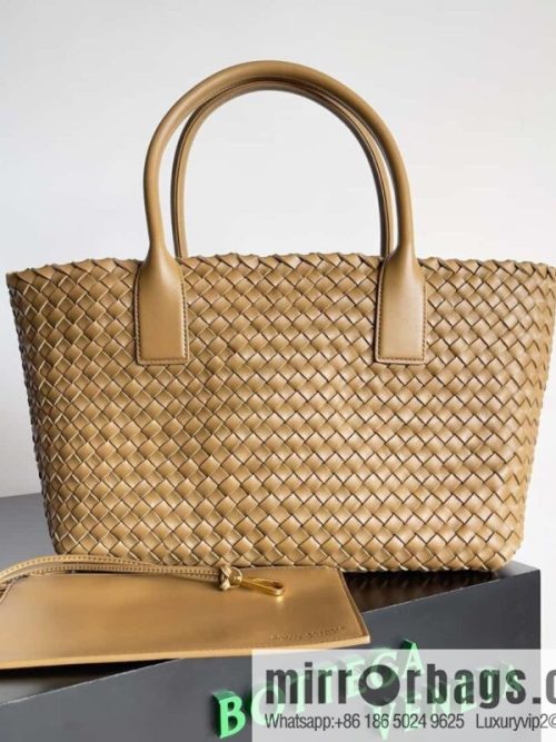 B new Cabat medium shopping bag model number: 608810 mustard green