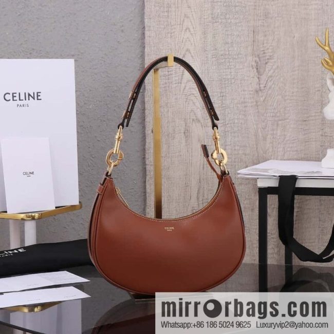 [Premium quality, all-steel hardware 】𝗖𝗘𝗟𝗜𝗡𝗘 | 𝐀𝐕𝐀 full leather armpit bag Model: 196923