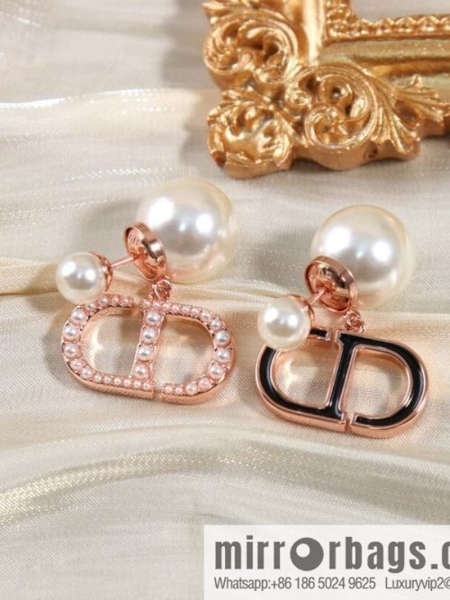 New ☑️ DIOR CD size pearl earrings stud earrings