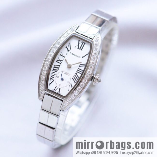 Cartier-CARTIER MINI wine barrel two and a half needle women\'s watch, imported quartz movement - Image 4
