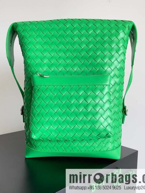 Bv2023 new woven backpack backpack model number 653118 parrot green