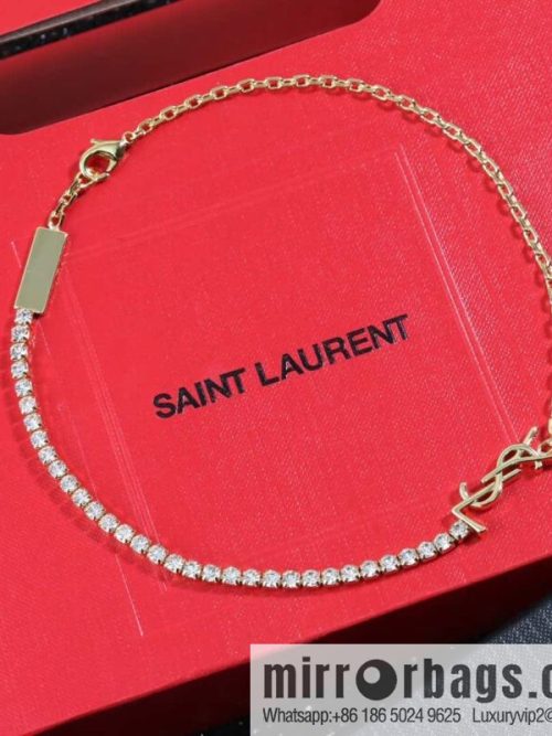 Saint Laurent Golden Diamond YSL Necklace